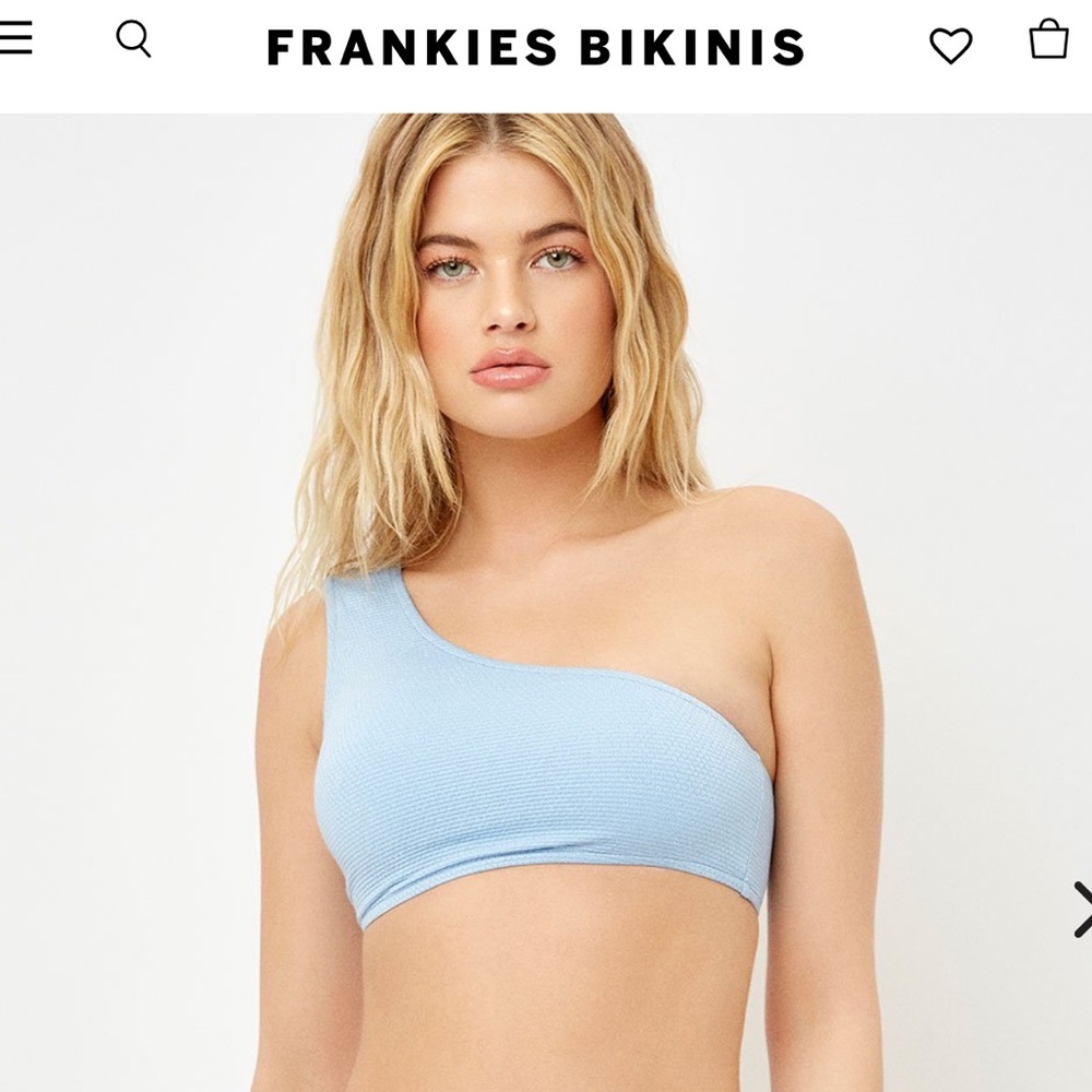 NEW one shoulder Lurex Frankie’s bikinis bandeau